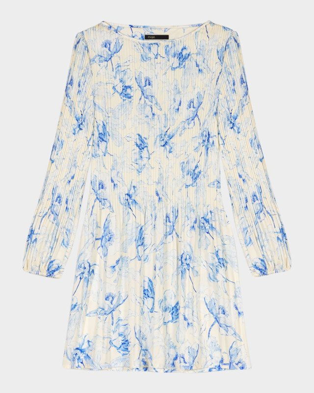 Rockifleur Pleated Mini Dress